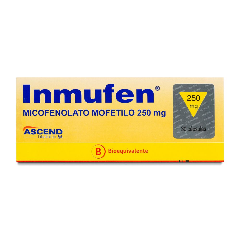 Inmufen - Micofenolato 250 mg - 30 Cápsulas