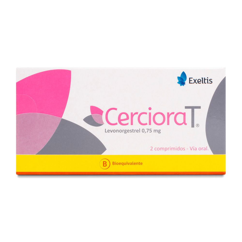 Cerciora T - Levonorgestrel 0.75 mg 2 Comprimidos