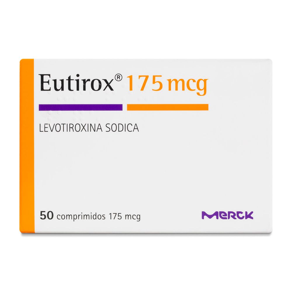 Eutirox 175 - Levotiroxina Sódica 175 mcg 50 Comprimidos