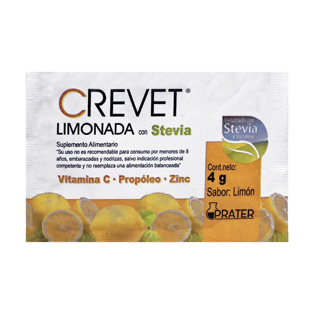 Crevet Limonada - Propóleo / Vitamina C / Zinc - Sobre 4 gr