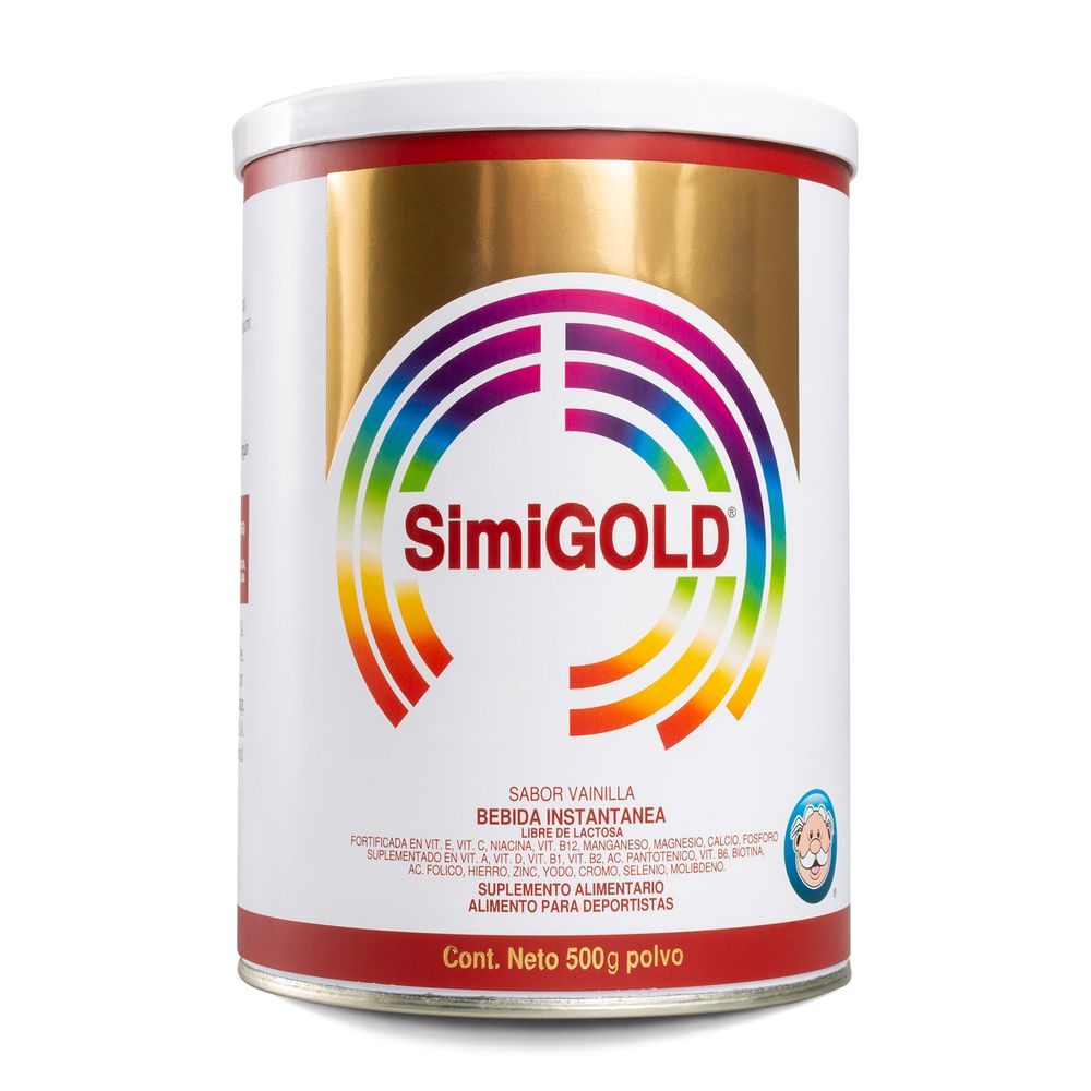 Simigold Polvo Multivitamínico Con Probióticos y Minerales Sin Lactosa 500 gr