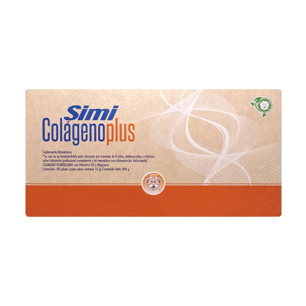 Simi Colágeno Plus - Sachet 10 gr s 30 Sobres Sabor Durazno