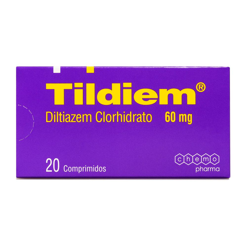 Tildiem - Diltiazem 60 mg 20 Comprimidos