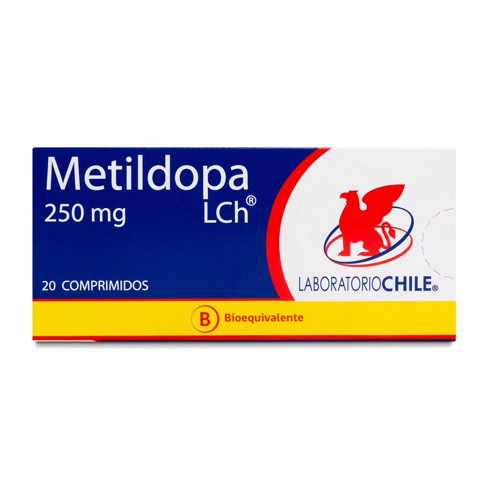 Metildopa 250 mg 20 Comprimidos