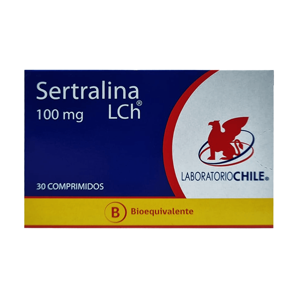 Sertralina 100 mg - 30 Comprimidos Recubiertos