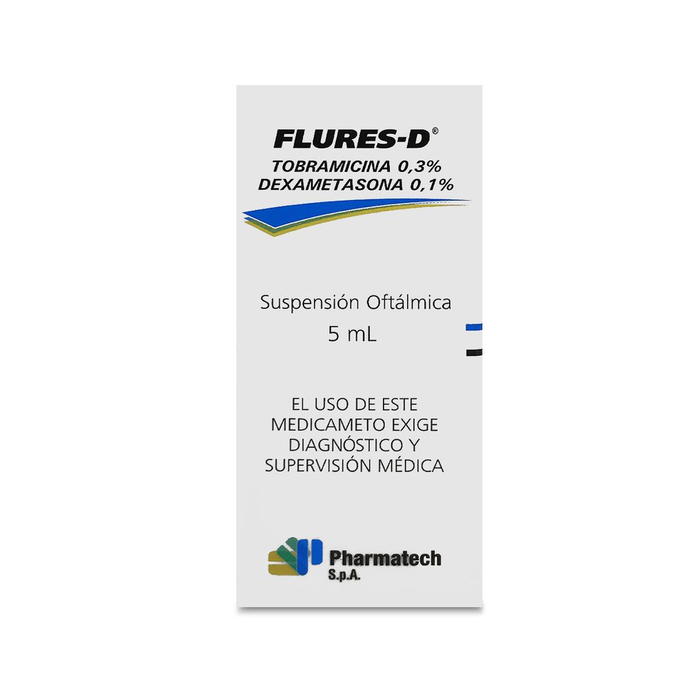 Flures-D Suspensión Oftálmica - Tobramicina/Dexam 3/1 mg