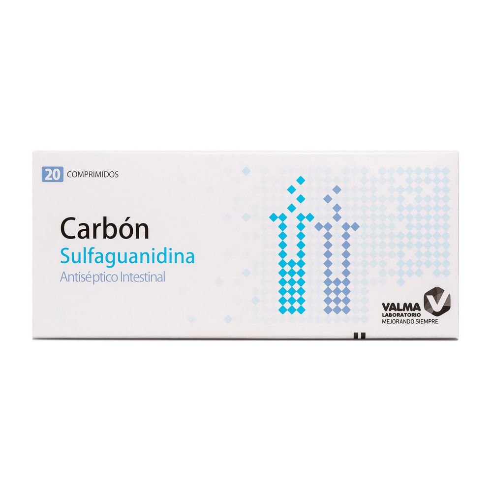 Product image of Carbon Sulfaguanidina 127 / 127 mg - 20 Comprimidos