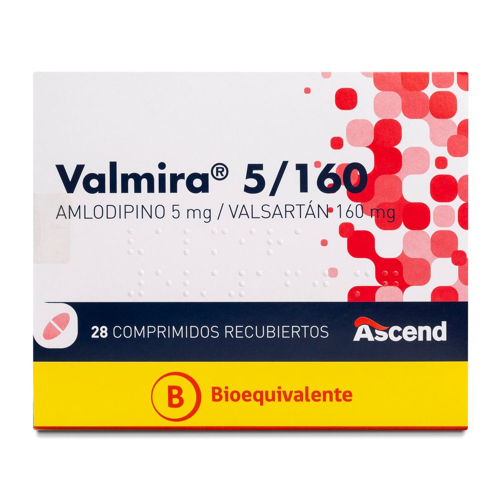 Valmira - Amlodipino 5 mg / Valsartán 160 mg Comprimidos Recubiertos