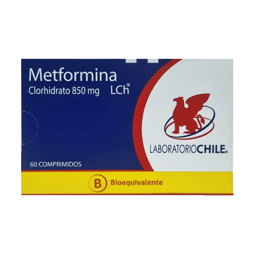 Metformina 850 mg - 60 Comprimidos