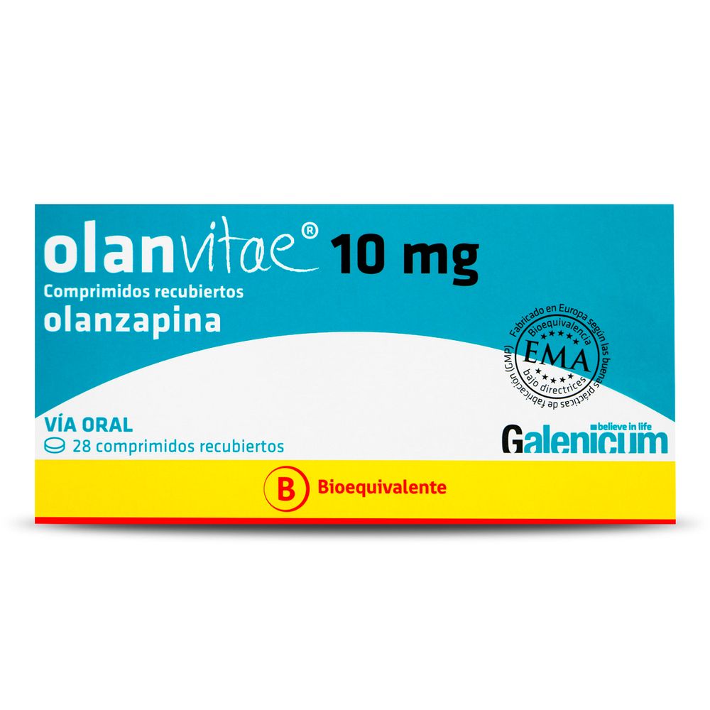 Product image of Olanvitae - Olanzapina 10 mg 28 Comprimidos Recubiertos