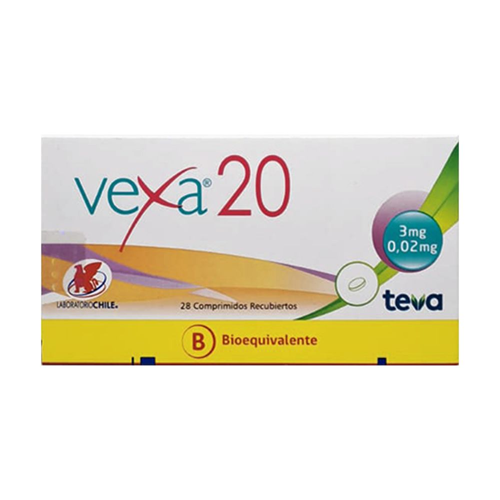 Vexa 20 - 3/0.02 mg Comprimidos Recubiertos