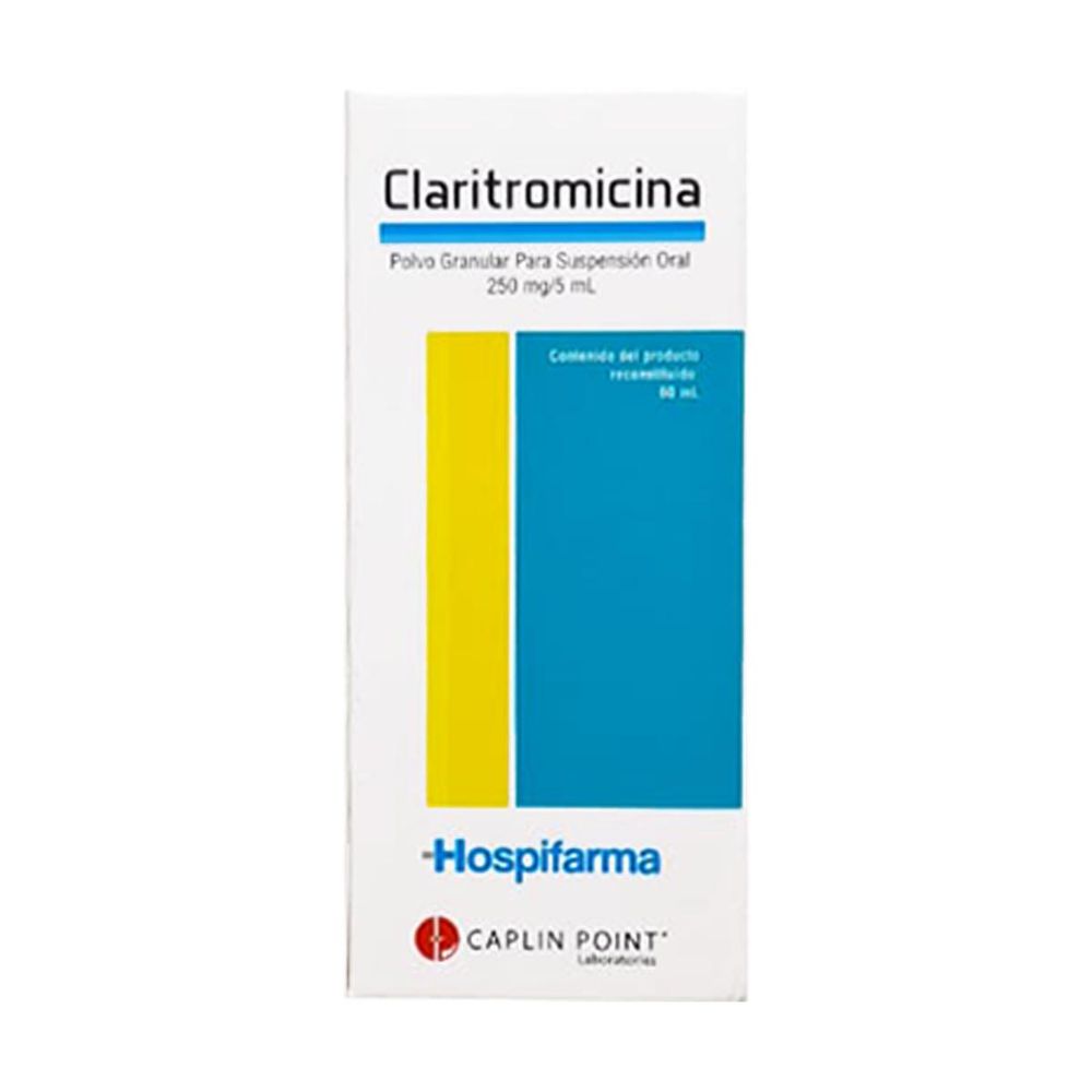 Claritromicina - polvo granular suspensión oral 250 mg