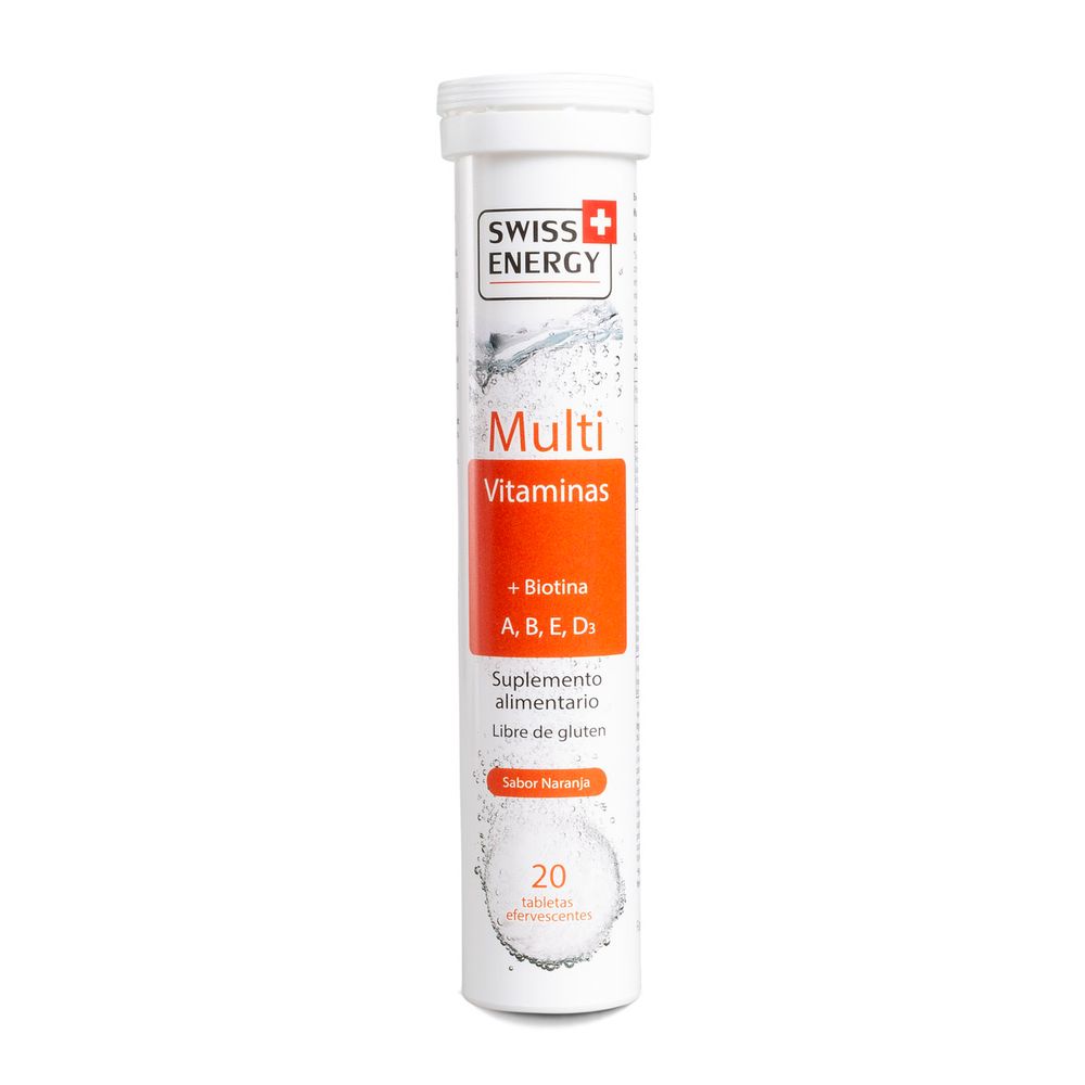 Product image of Multivitamínico / Biotina sabor naranja - 20 tabletas efervescentes