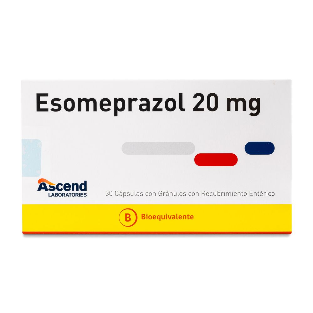 Product image of Esomeprazol 20 mg - 30 Cápsulas gránulos Recubrimiento Entérico