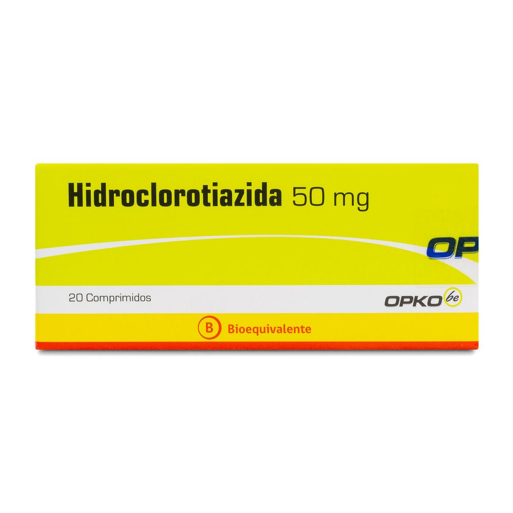 Hidroclorotiazida 50 mg 20 Comprimidos