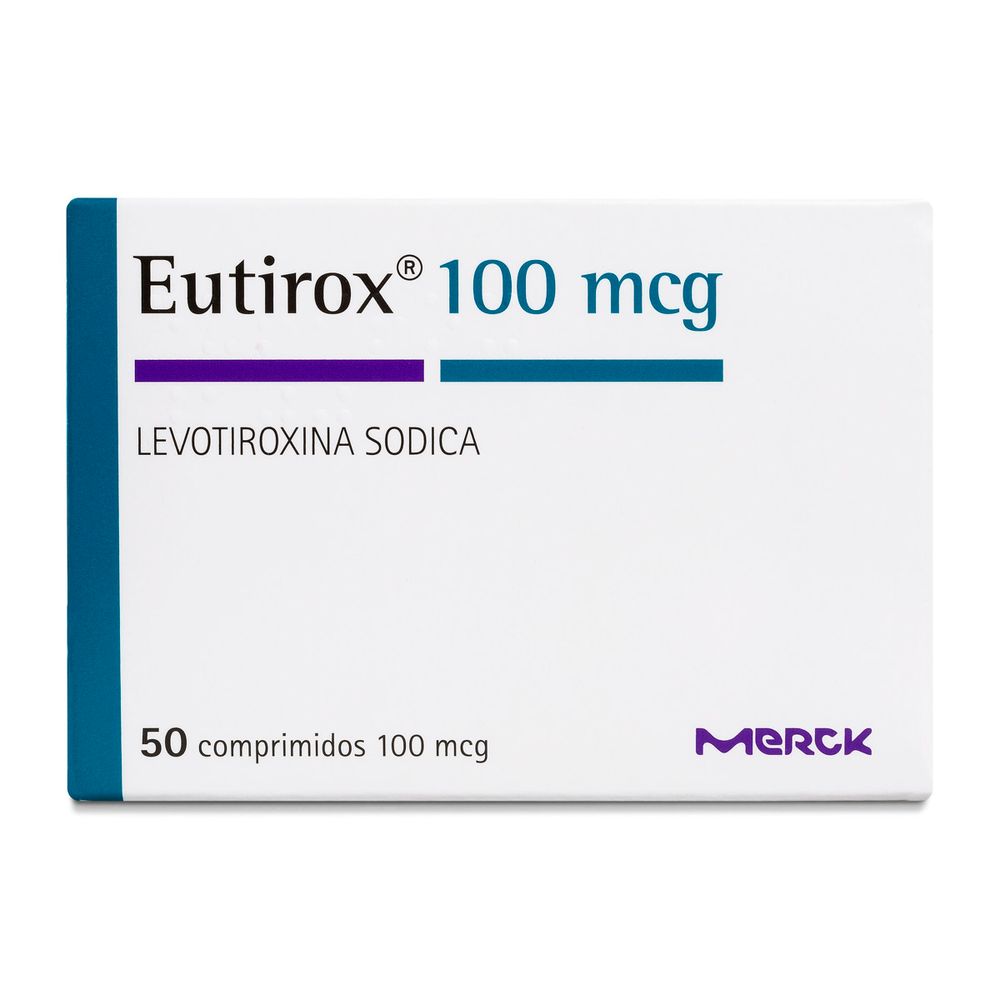 Eutirox 100 - Levotiroxina 100 mcg 50 Comprimidos