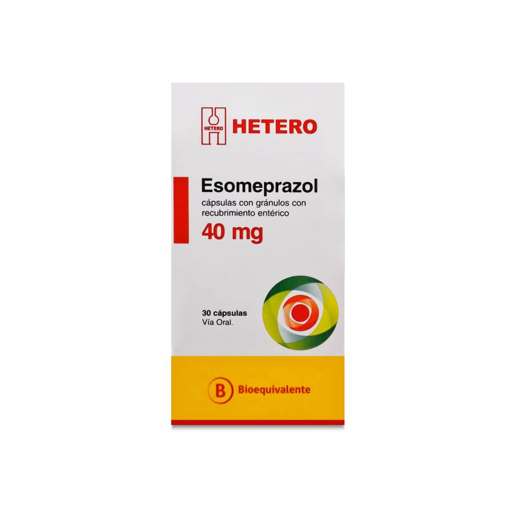 Esomeprazol 40 mg - 30 Cápsulas gránulos Recubrimiento Entérico