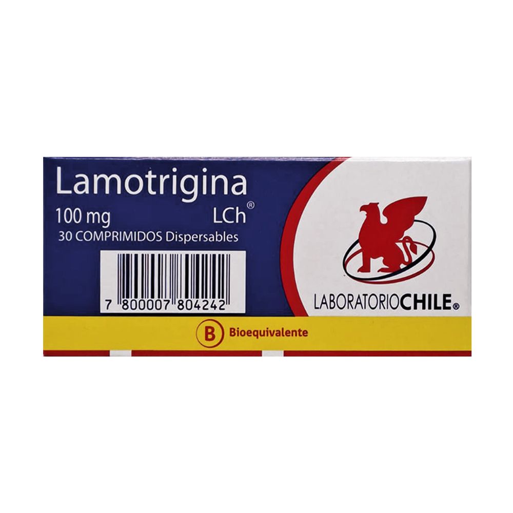 Lamotrigina 100 mg - 30 Comprimidos Dispersables