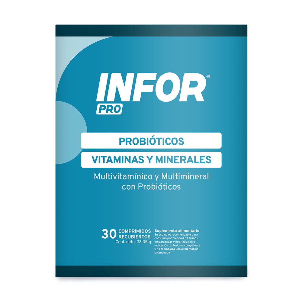 Product image of INFORPRO AZ - PROB, VIT Y MIN - 30 COMP REC