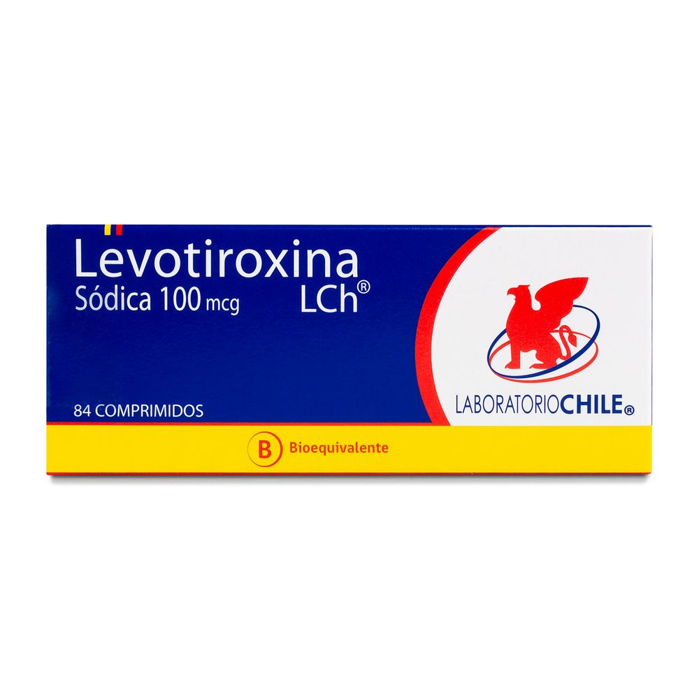 Levotiroxina 100 mcg 84 Comprimidos