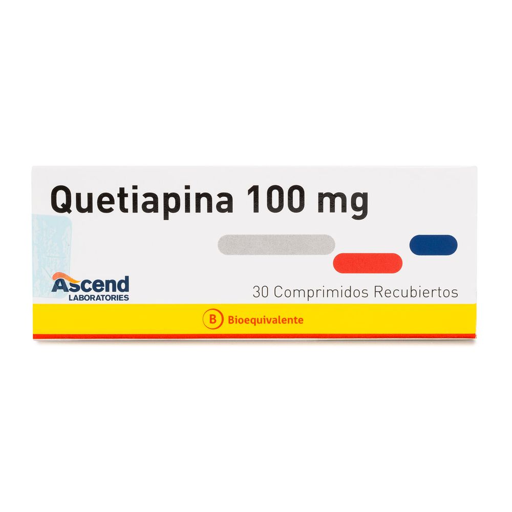 Quetiapina 100 mg 30 Comprimidos