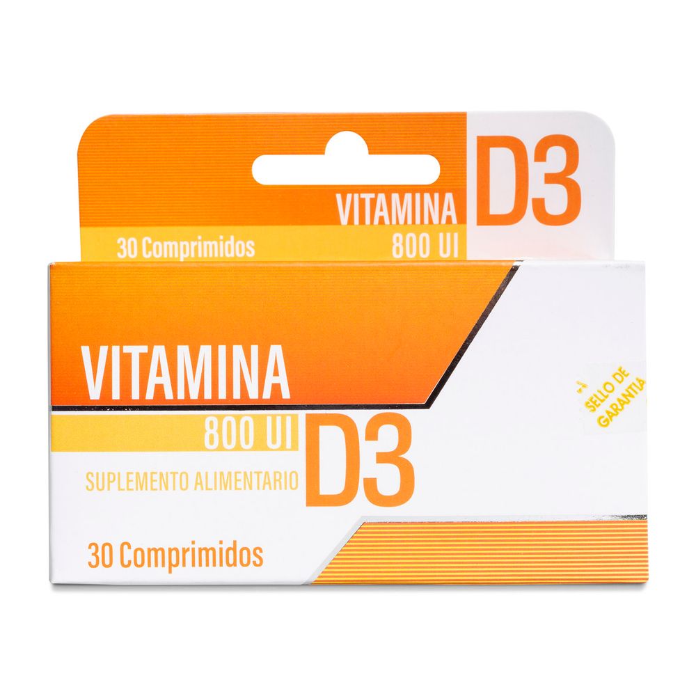 Product image of Vitamina D3 (Colecalciferol) 800 Ui - 30 Comprimidos