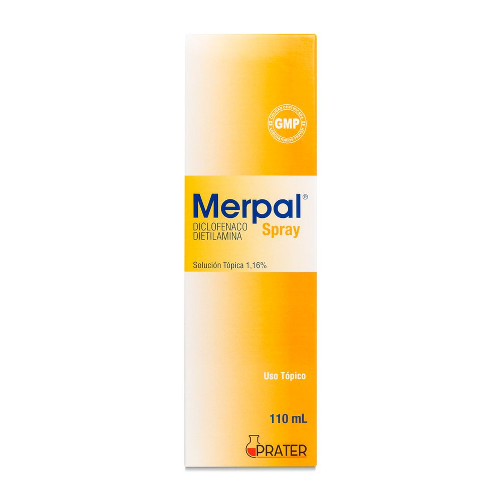 Merpal - Diclofenaco Dietilamina 1.16% Solución Tópica Spray 110 ml