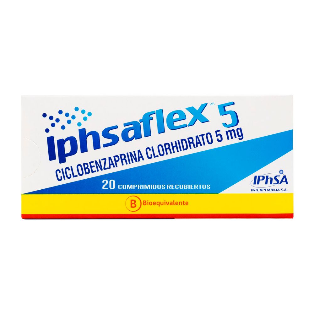 Iphsaflex 5 - Ciclobenzaprina 5 mg - 20 Comprimidos