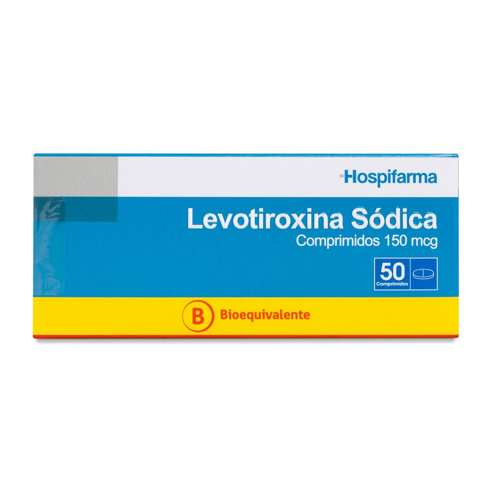 Levotiroxina Sódica 150 mcg 50 Comprimidos