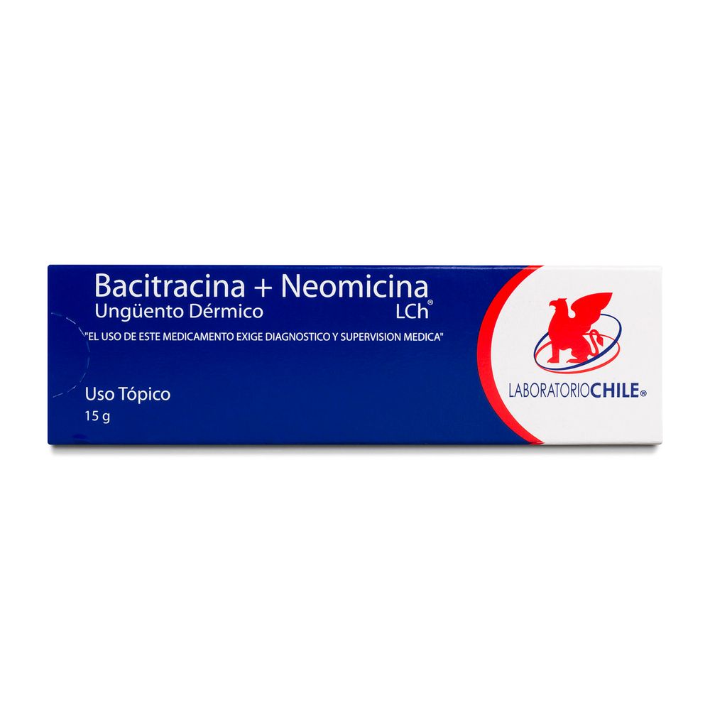 Bacitracina / Neomicina 500 UI - Ungüento Dérmico 15 gr