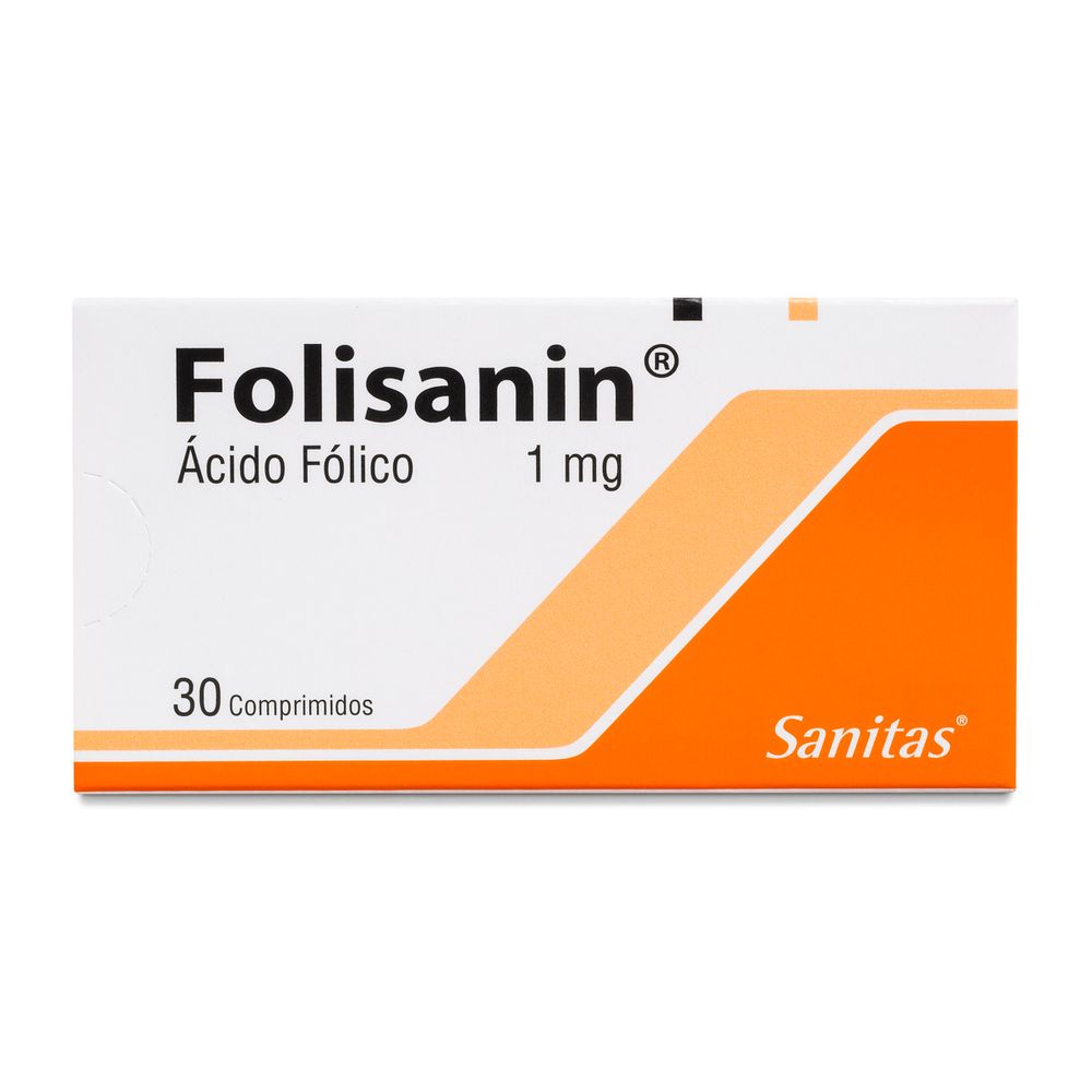 Folisanin - Ácido Fólico 1 mg Comprimidos