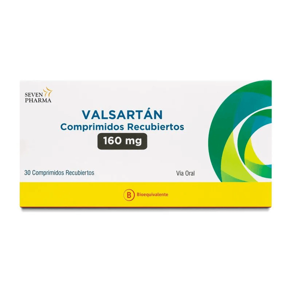 Valsartán 160 mg 30 Comprimidos