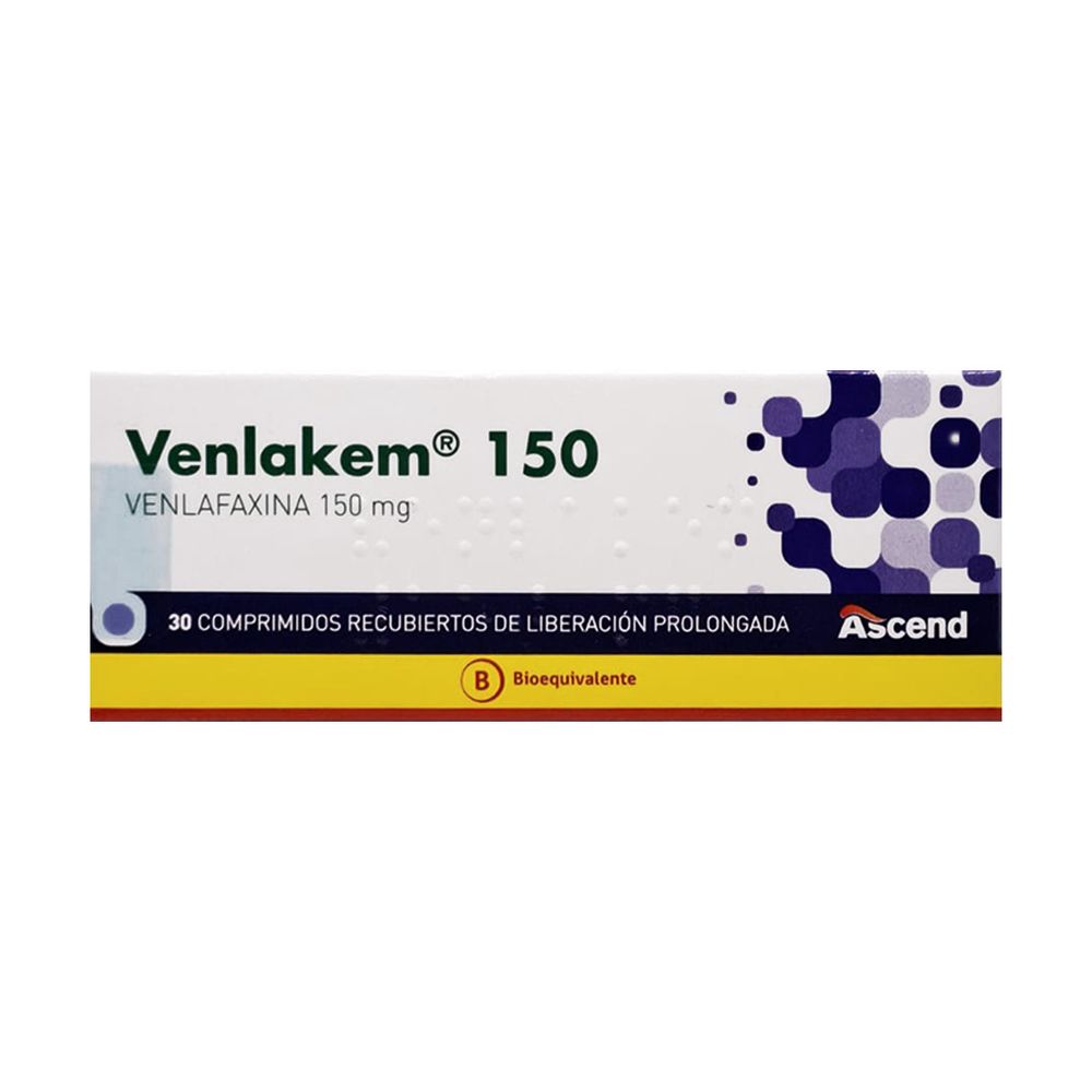 Product image of Venlakem - Venlafaxina 150 mg - 30 cápsulas liberación prolongada