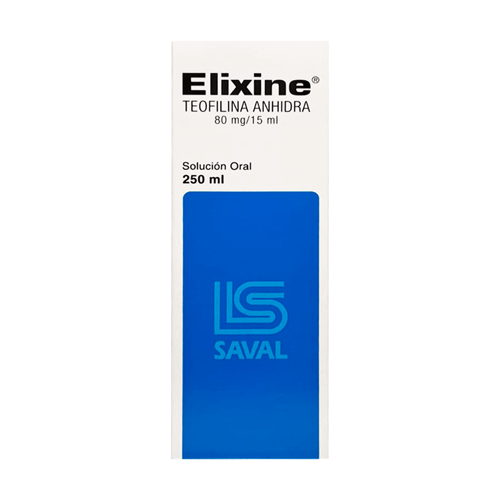 Elixine - Teofilina Anhidra 80 mg Solución 250 ml