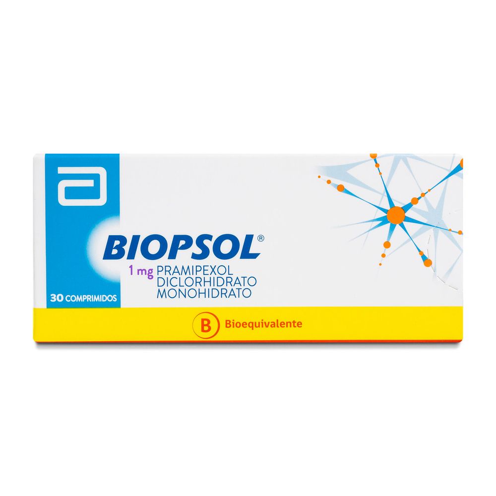 Product image of Biopsol - Pramipexol 1 mg - 30 Comprimidos