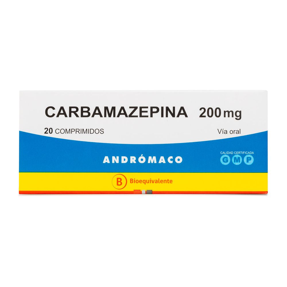 Carbamazepina 200 mg 20 Comprimidos