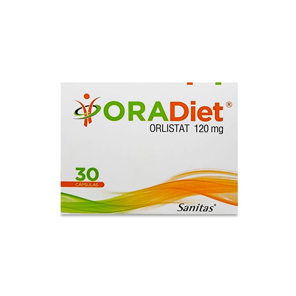 Oradiet - Orlistat 120 mg 30 Cápsulas