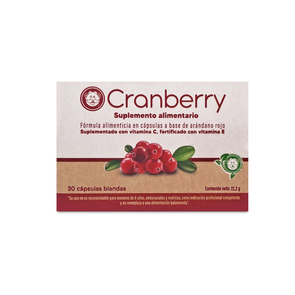 Product image of Cranberry - Vitamina C / Vitamina E 140 mg / 104 mg / 3 mg - 30 Cápsulas