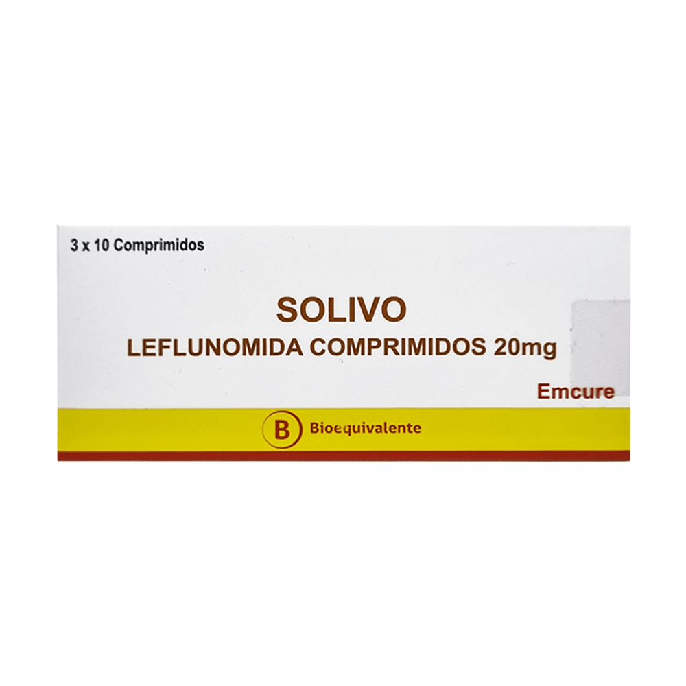 Solivo - Leflunomida 20 mg - 30 comprimidos