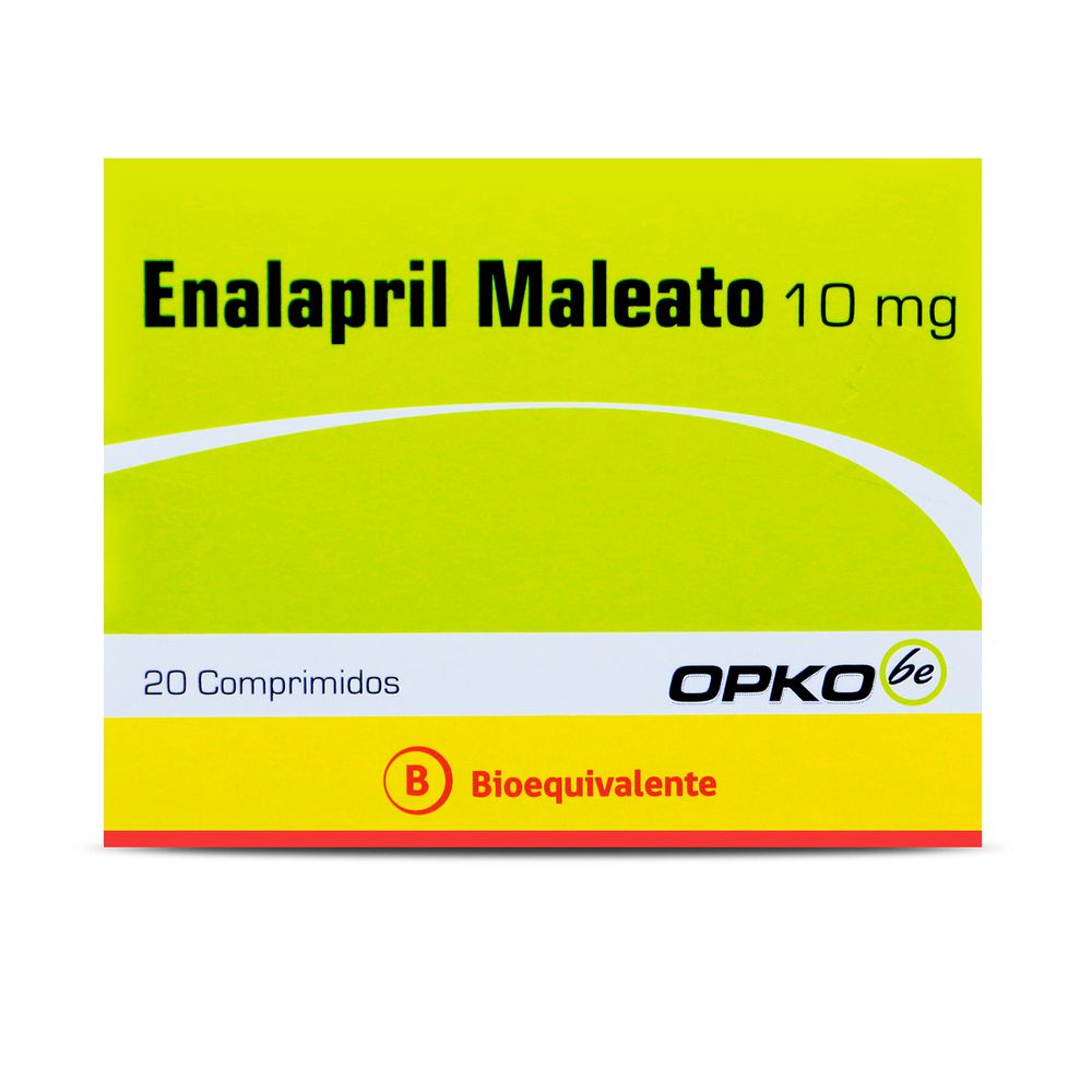 Product image of Enalapril Maleato 10 mg 20 Comprimidos