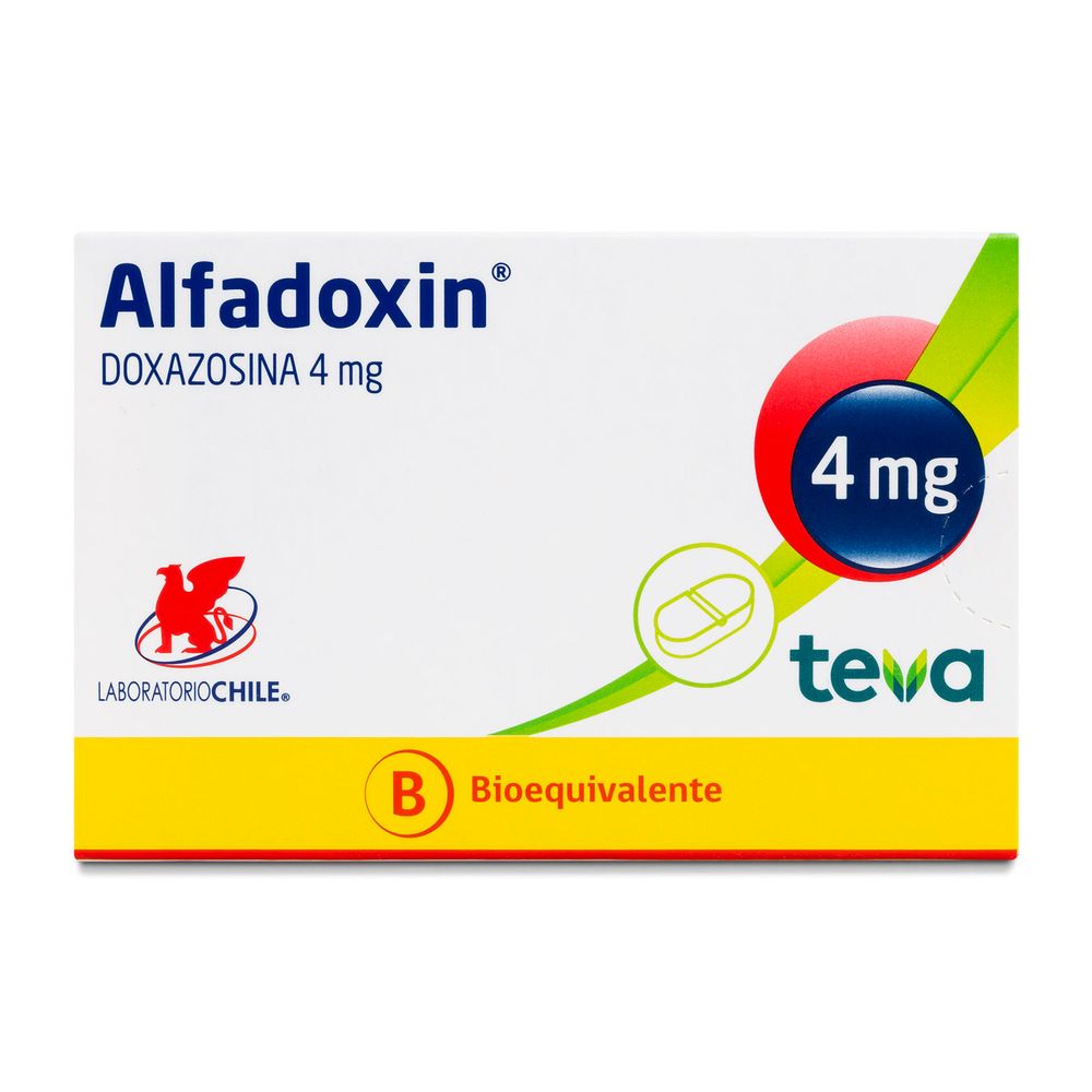 Alfadoxin - Doxazosina Mesilato 4 mg 30 Comprimidos Recubiertos