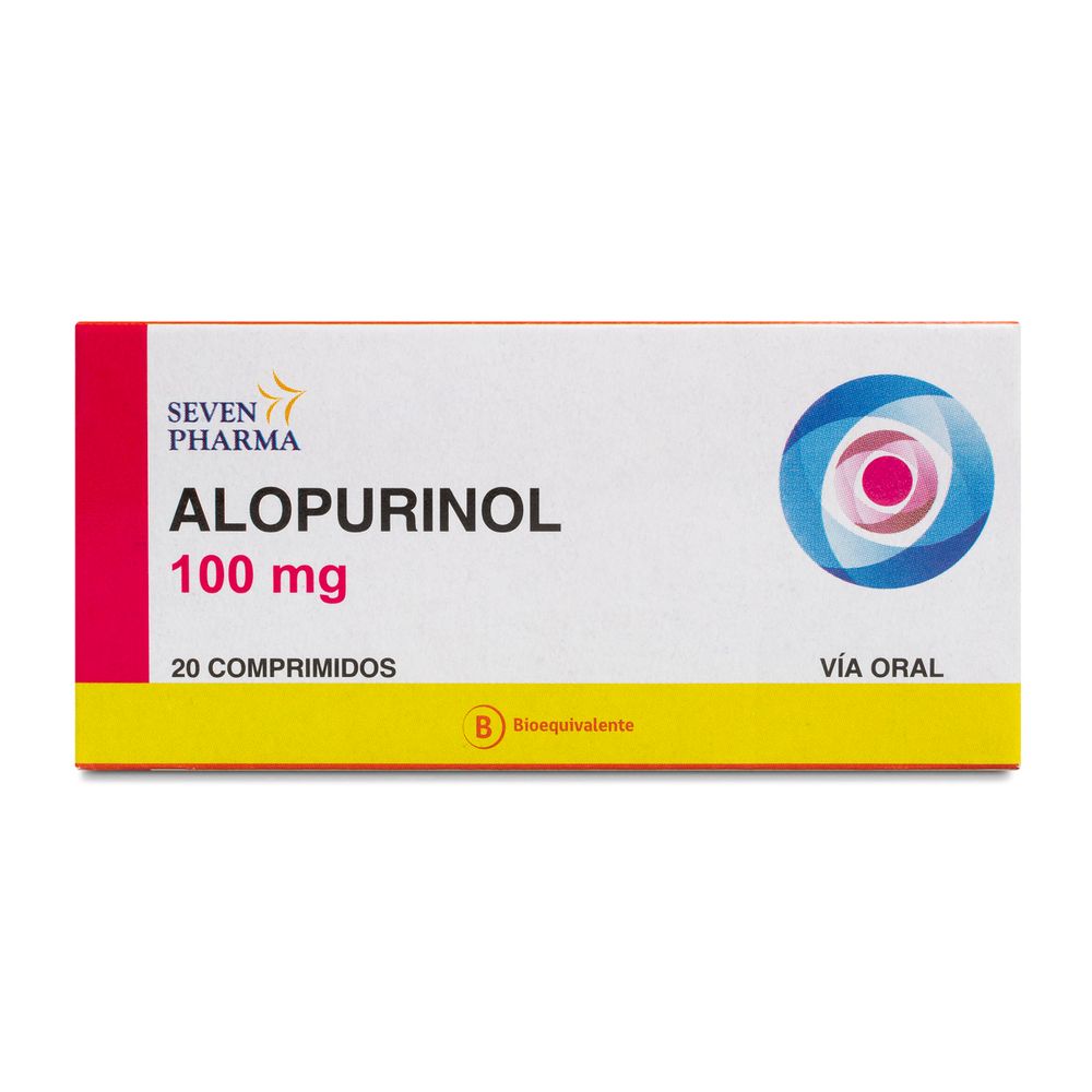 Alopurinol 100 mg 20 Comprimidos