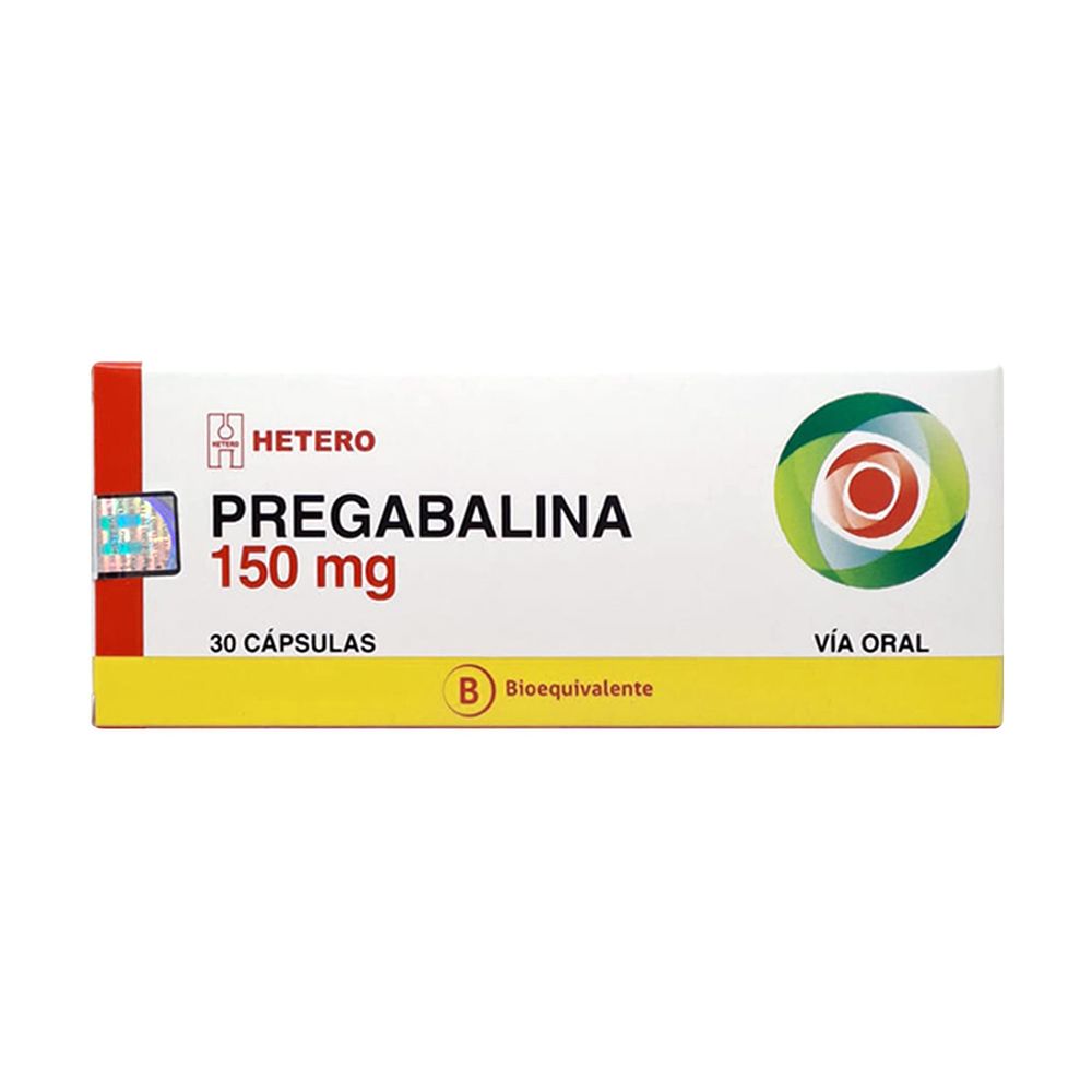 Pregabalina 150 mg - 30 Cápsulas