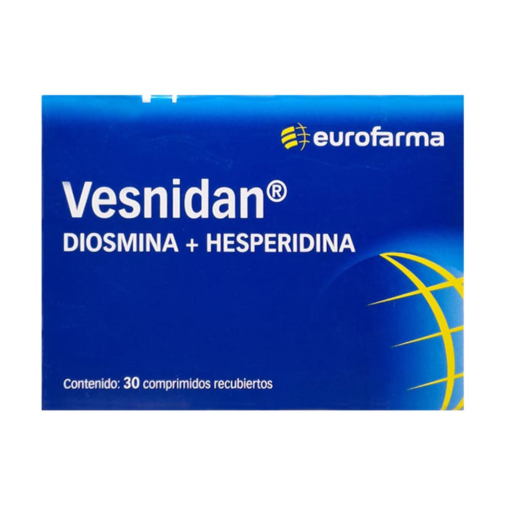 Vesnidan - Diosmina + Hesperidina 30 Comprimidos Recubiertos