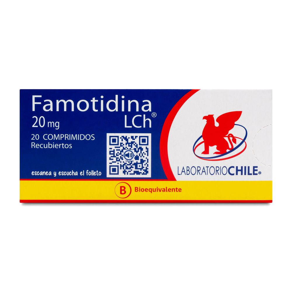 Famotidina 20 mg 20 Comprimidos Recubiertos