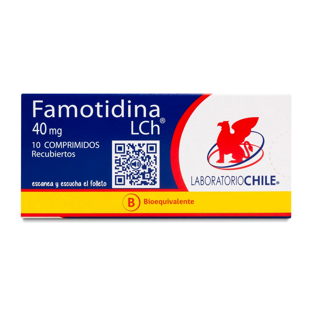 Famotidina 40 mg 10 Comprimidos Recubiertos