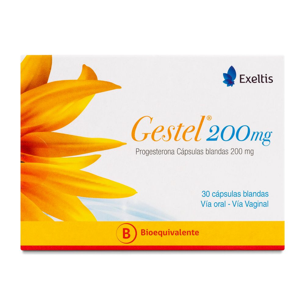 Gestel Progesterona 200 mg Capsulas