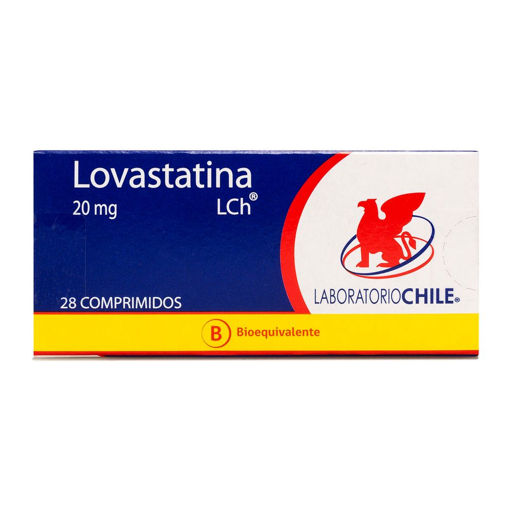 Lovastatina 20 mg 28 Comprimidos