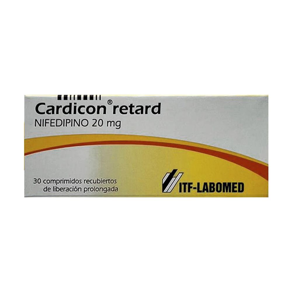 Cardicon Retard - Nifedipino 20 mg Comp Rec Lp