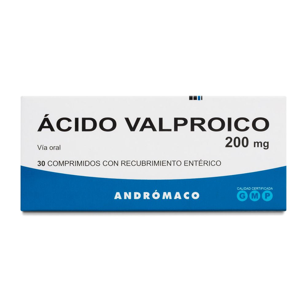 Ácido Valproico 200 mg 30 Comprimidos